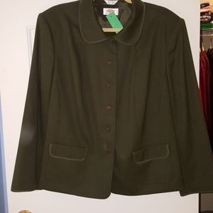 Talbots wool Blazer forest green